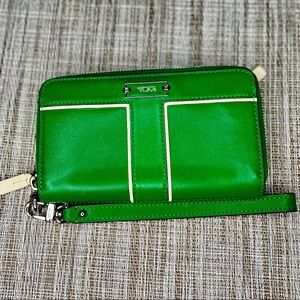 Tumi Leather RFID Wristlet Wallet